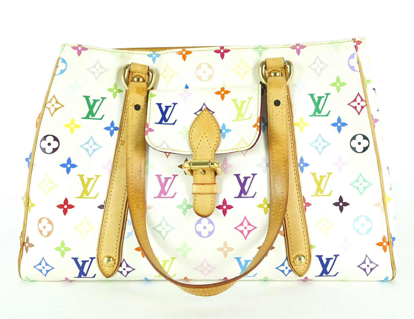 Louis Vuitto Aurelia MM Multicolore Monogram Canvas Tote Bag