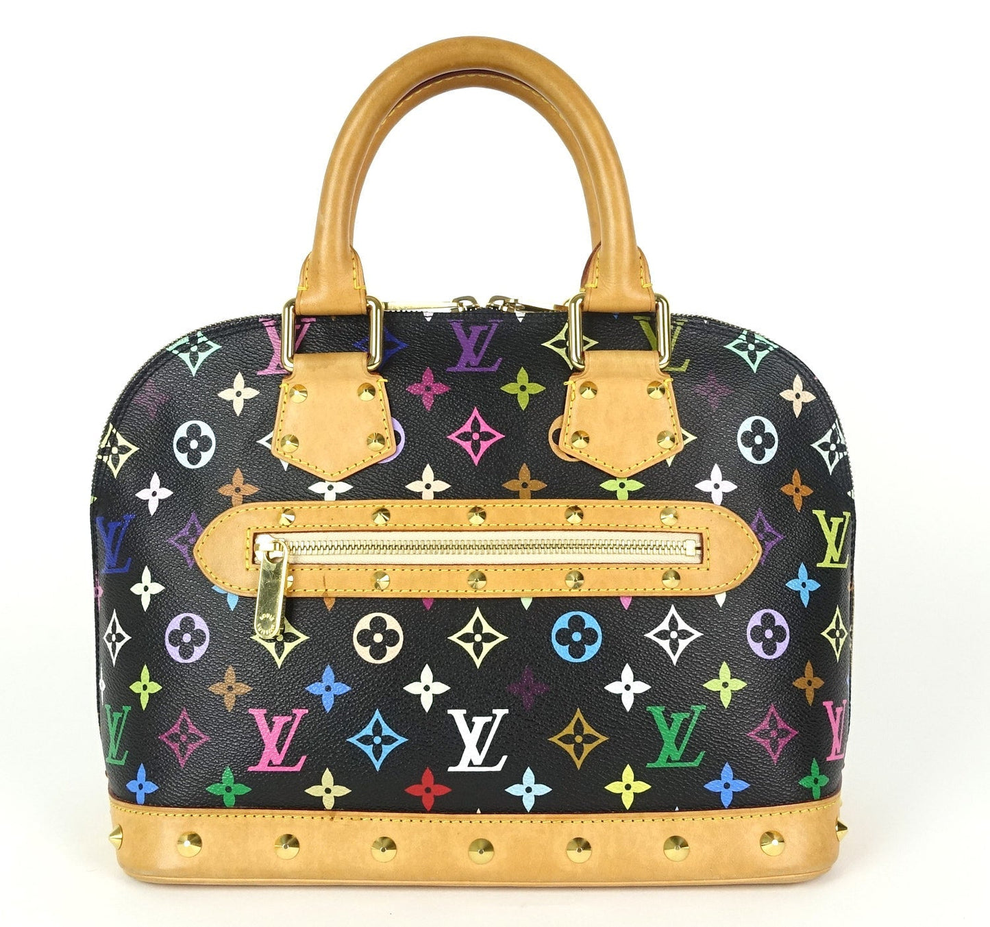 Louis Vuitto Alma Multicolor Monogram Canvas Handbag