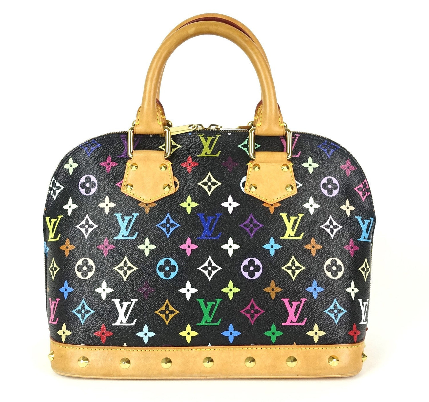 Louis Vuitto Alma Multicolor Monogram Canvas Handbag