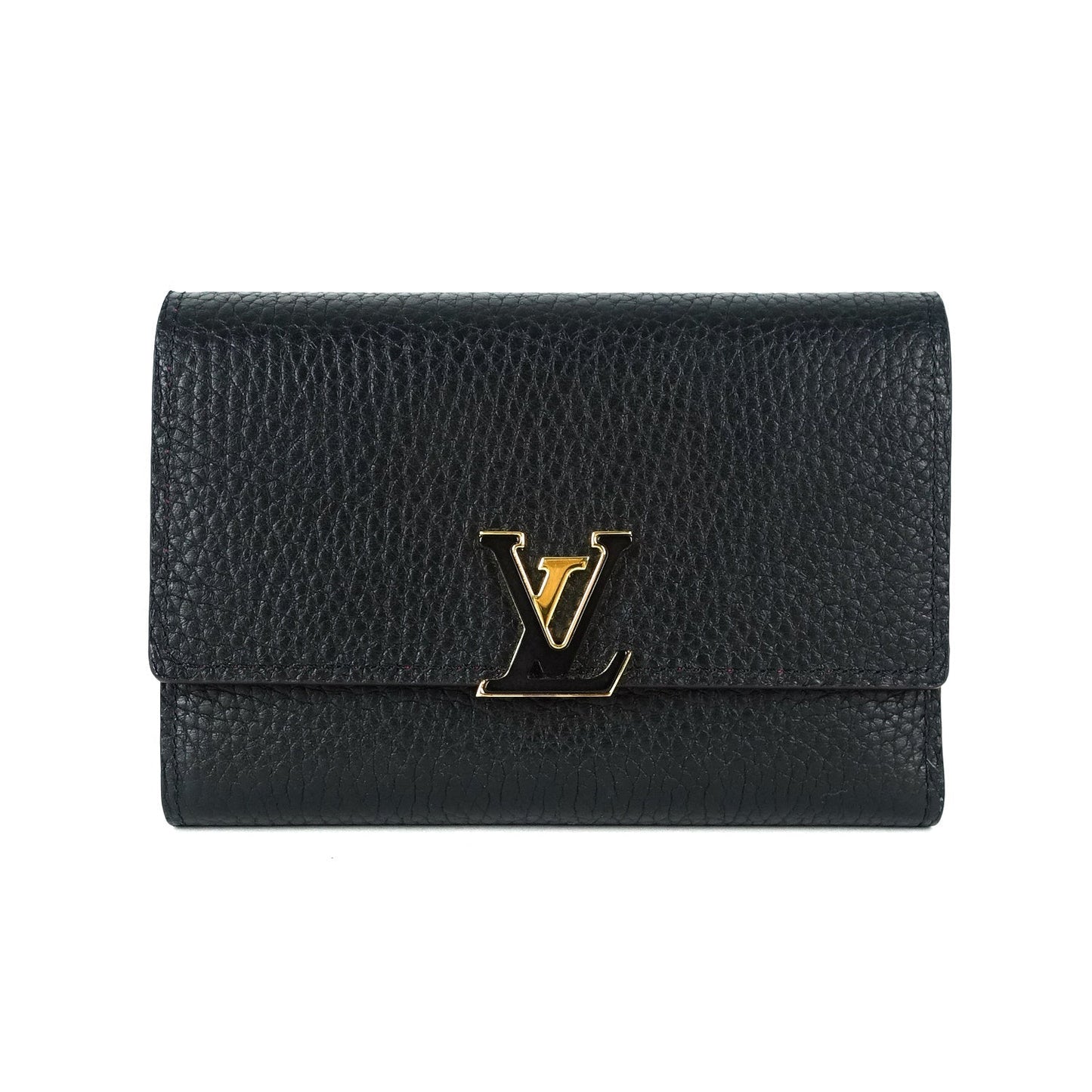 Louis Vuitto Taurillon Capucines Calfskin Leather Wallet