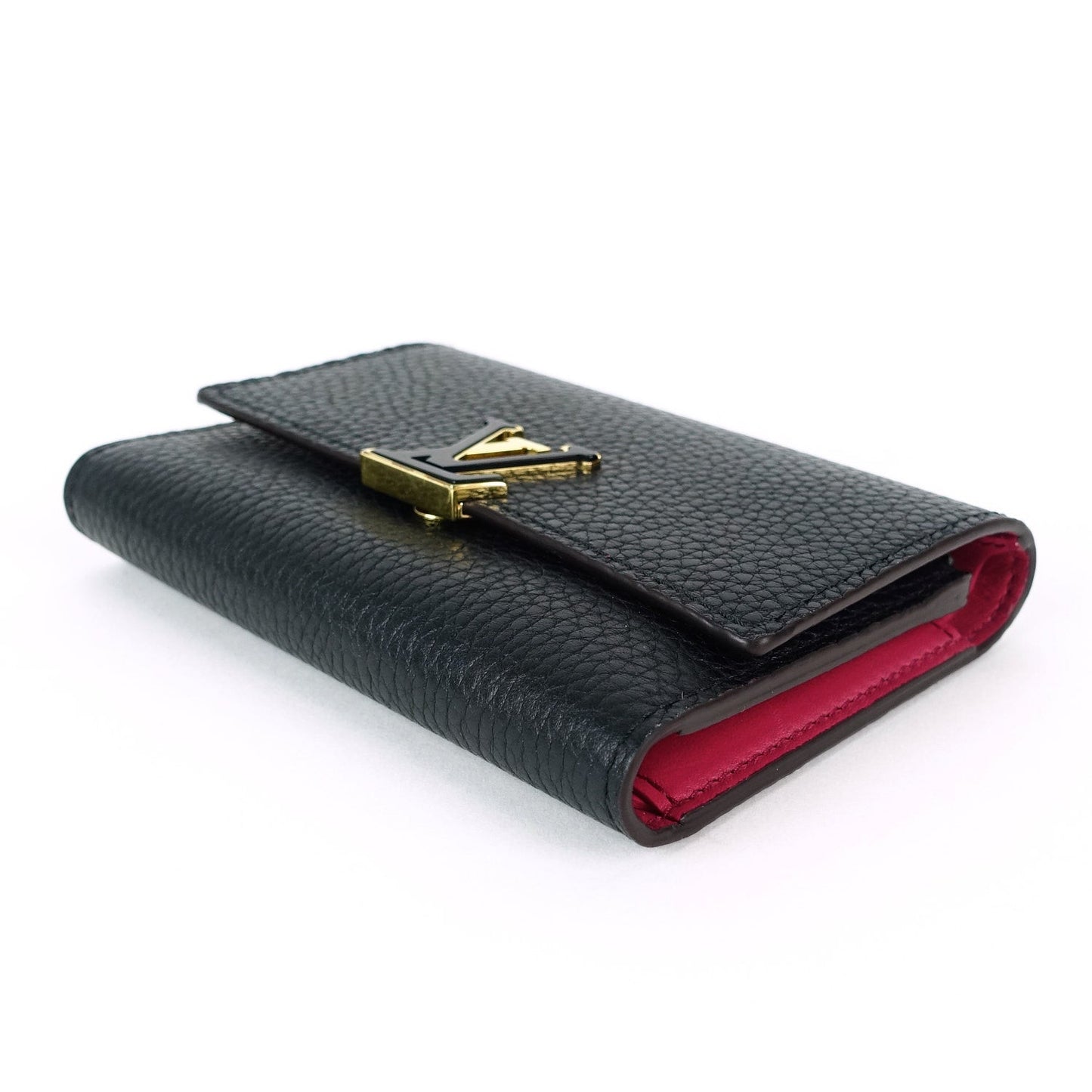 Louis Vuitto Taurillon Capucines Calfskin Leather Wallet