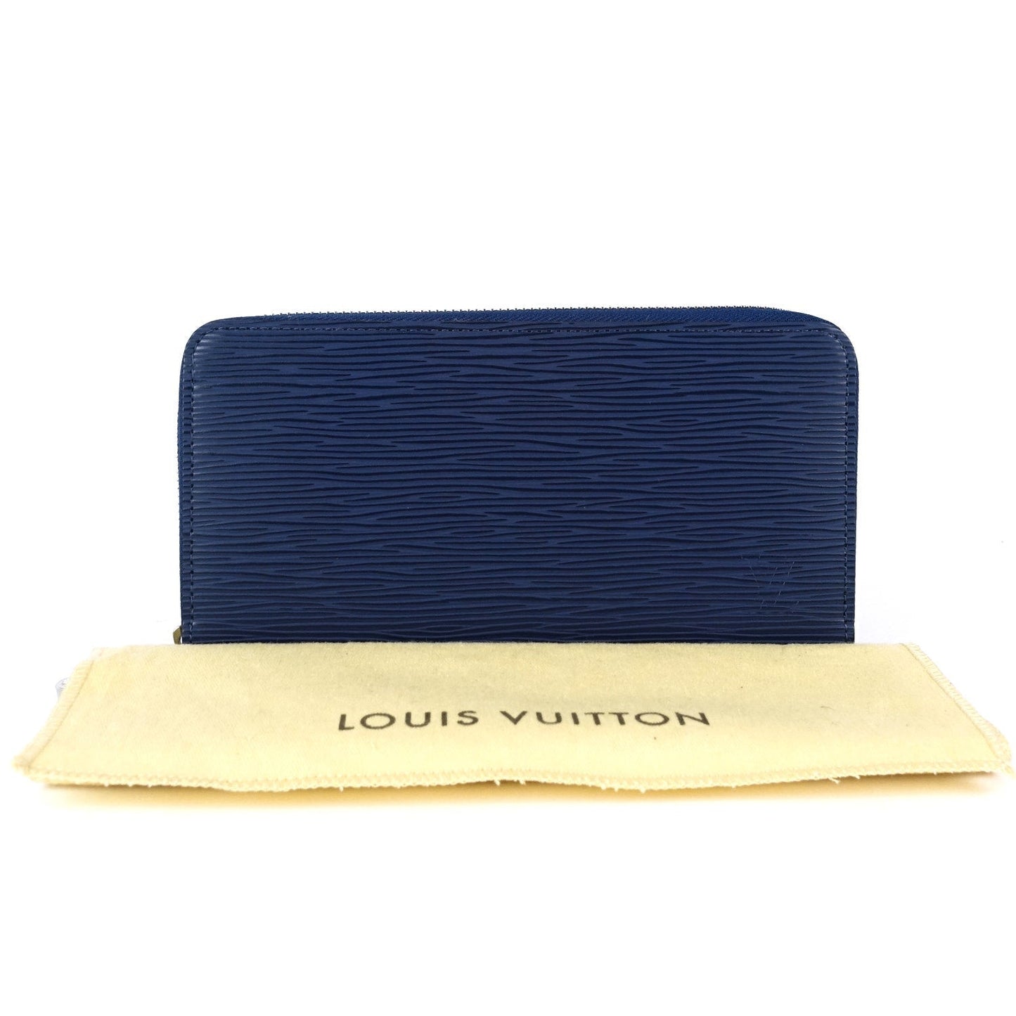 Louis Vuitto Zippy Navy Blue Epi Leather Wallet