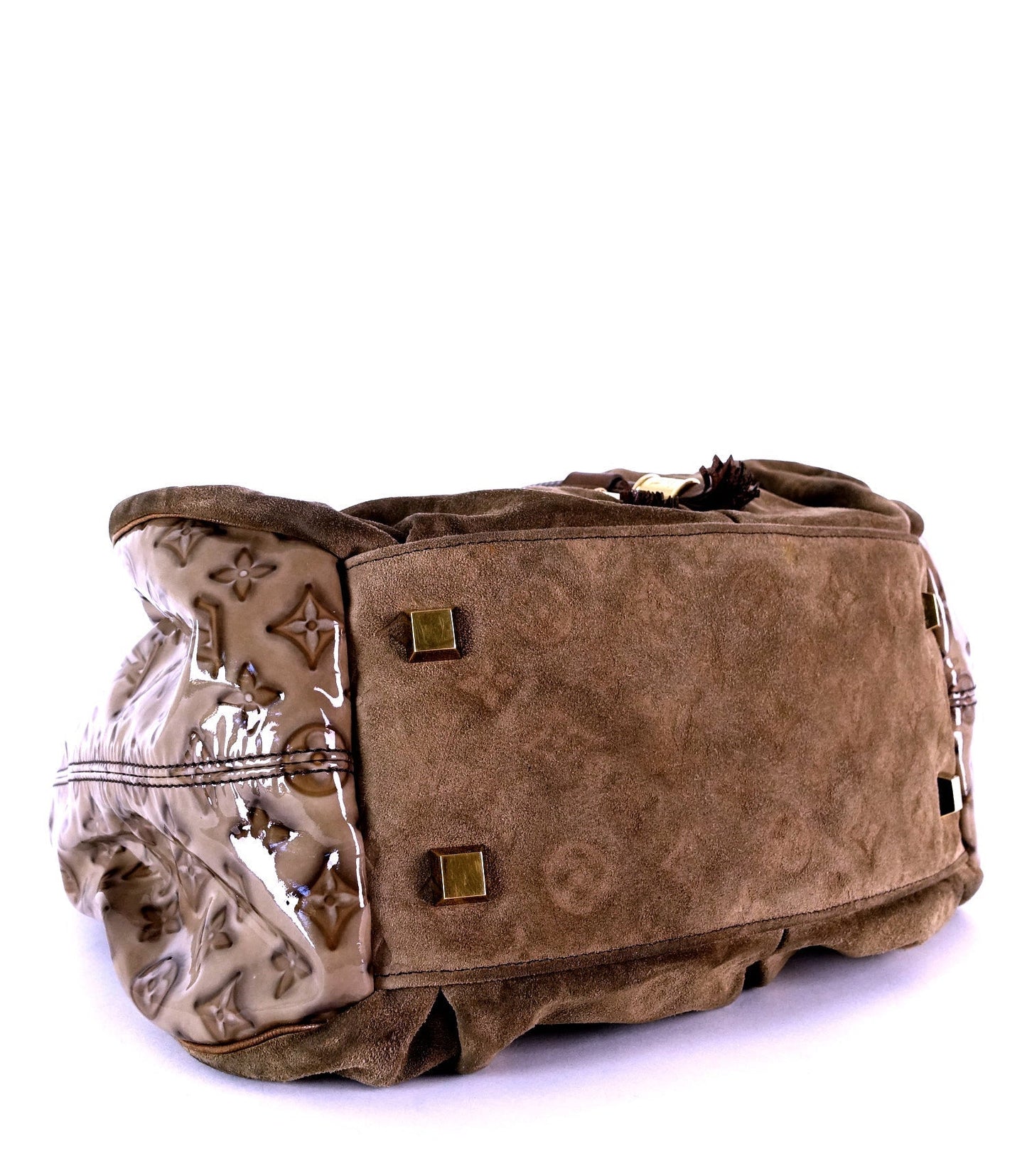 Louis Vuitto Irene Monogram Suede Hobo Bag