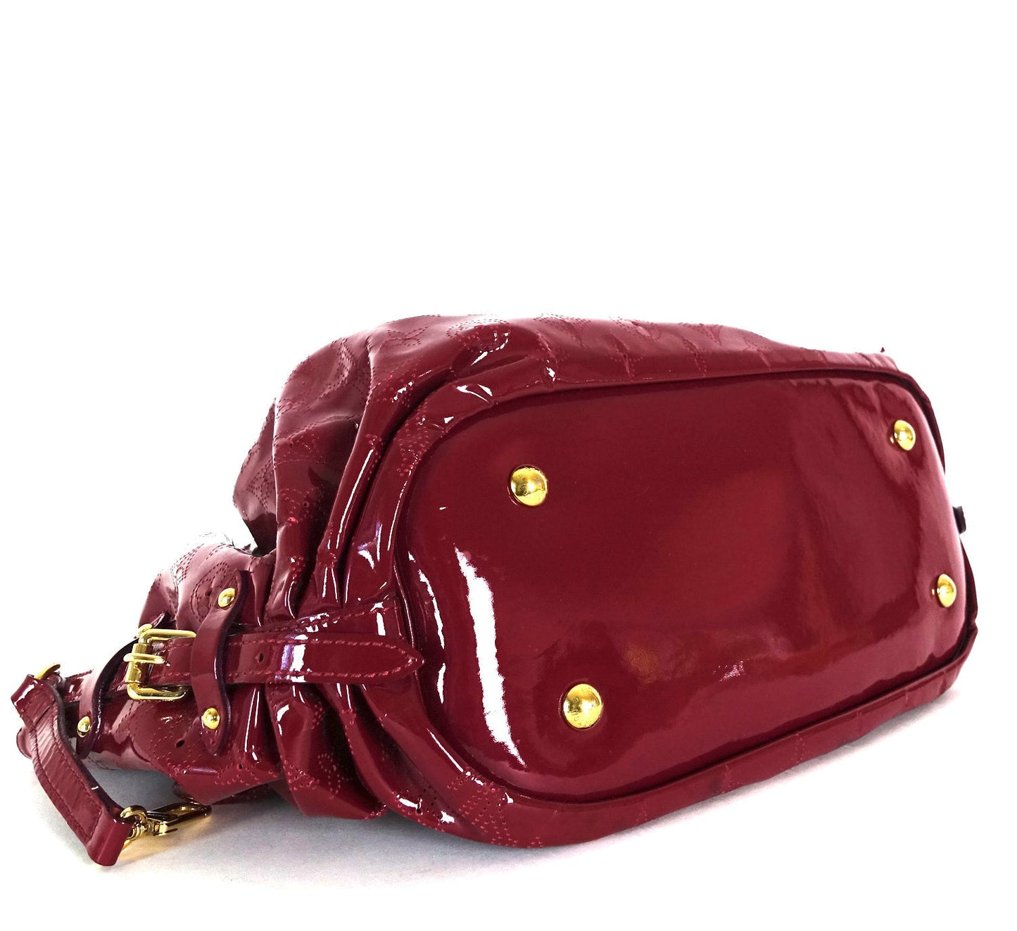 Louis Vuitto Surya Mahina Patent Leather Hobo Bag