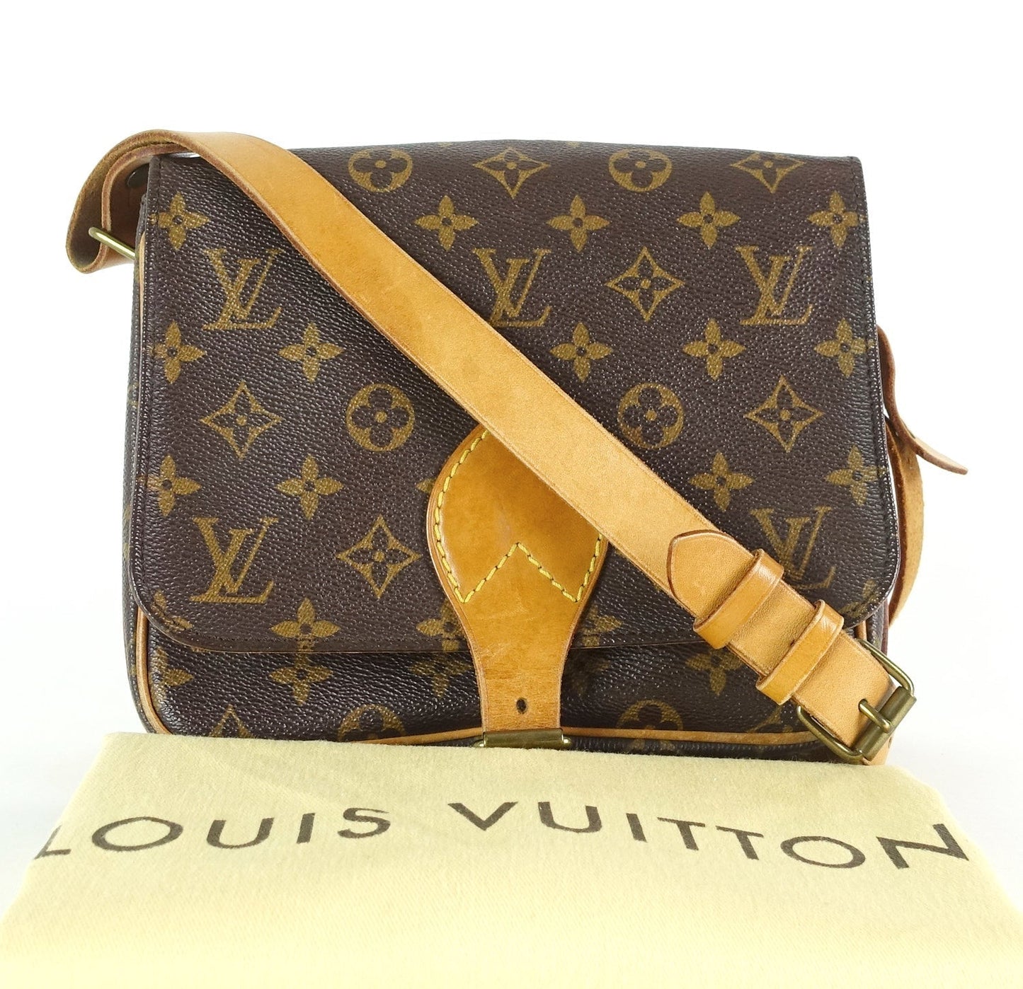 Louis Vuitto Cartouchiere MM Monogram Canvas Shoulder Bag