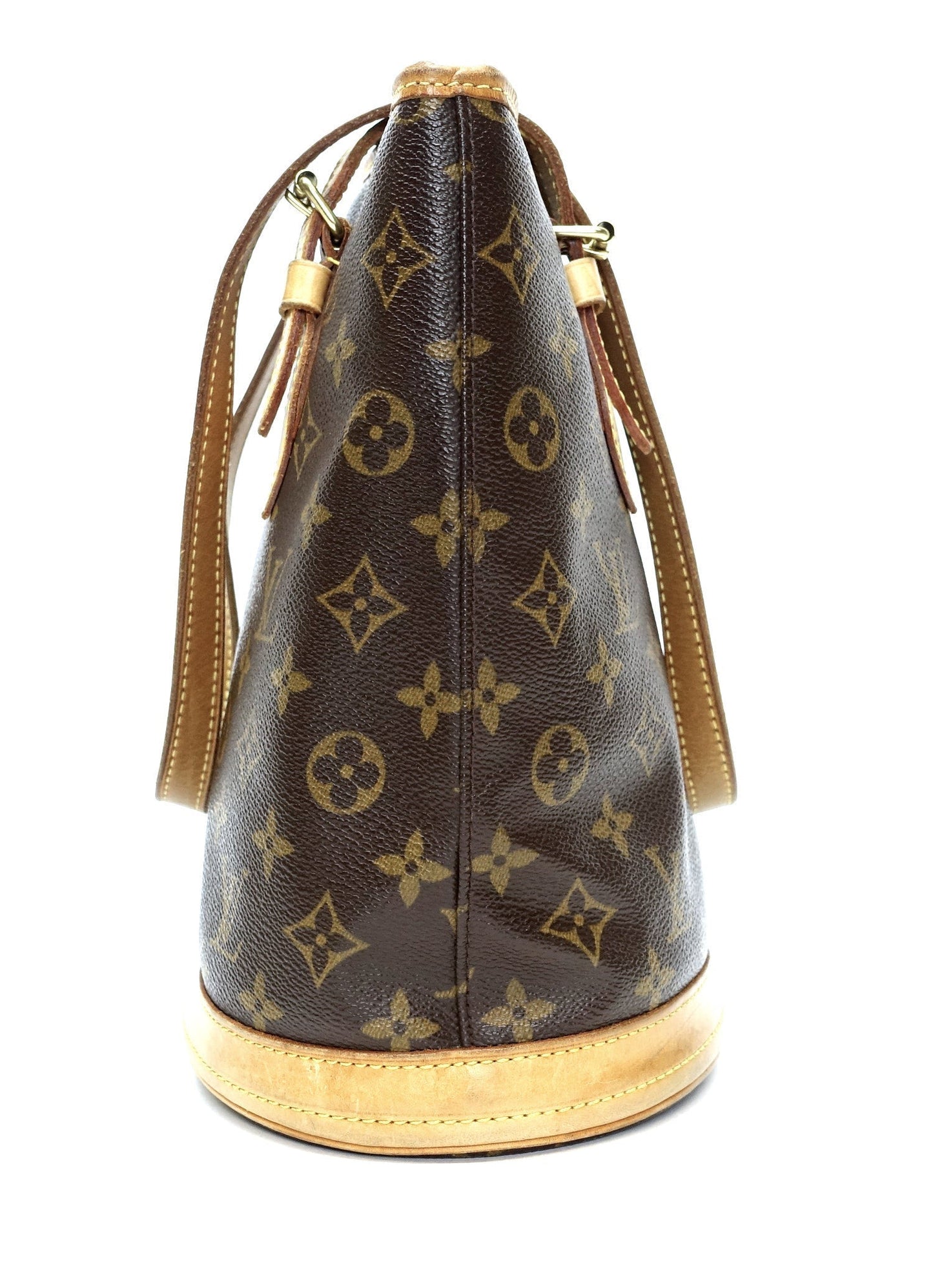 Louis Vuitto Petit Bucket Monogram Canvas Shoulder Bag with Pochette Bag