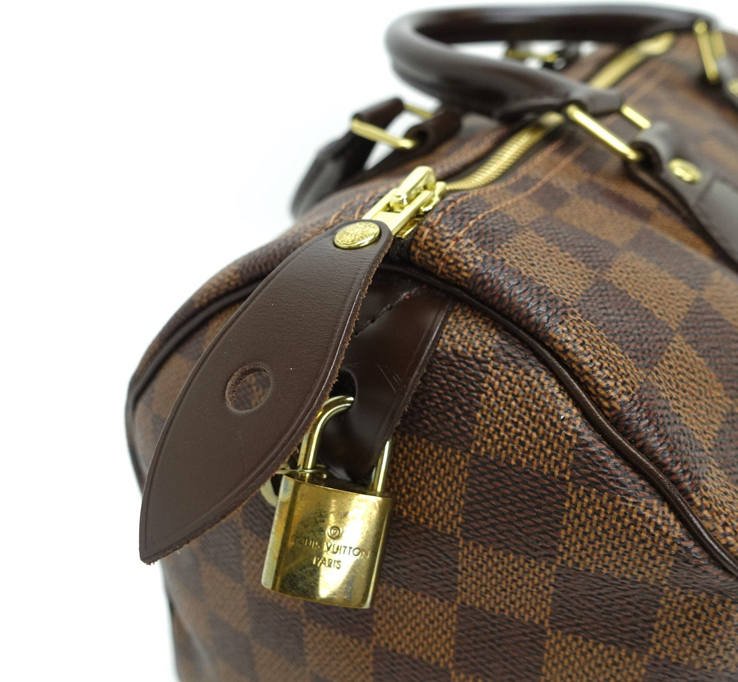 Louis Vuitto Speedy 30 Damier EbÃ¨ne Canvas Handbag