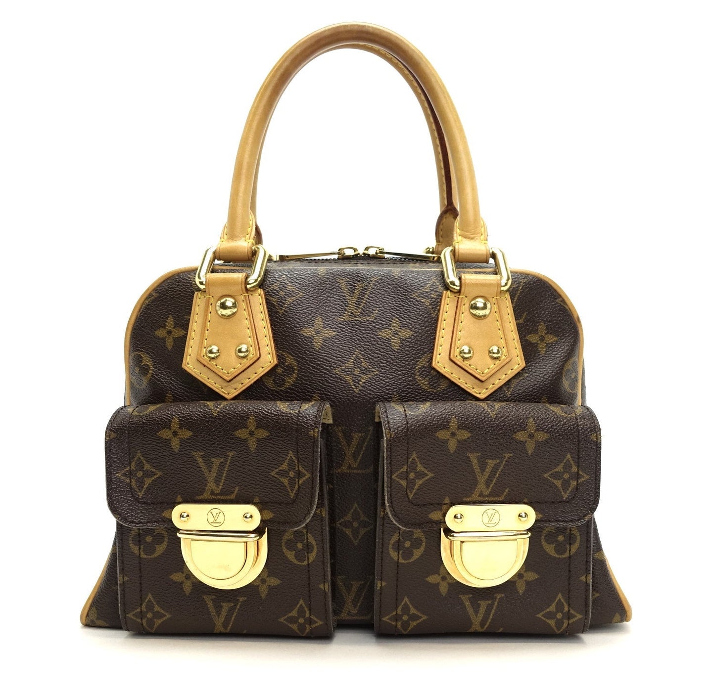 Louis Vuitto Manhattan PM Monogram Canvas Handbag