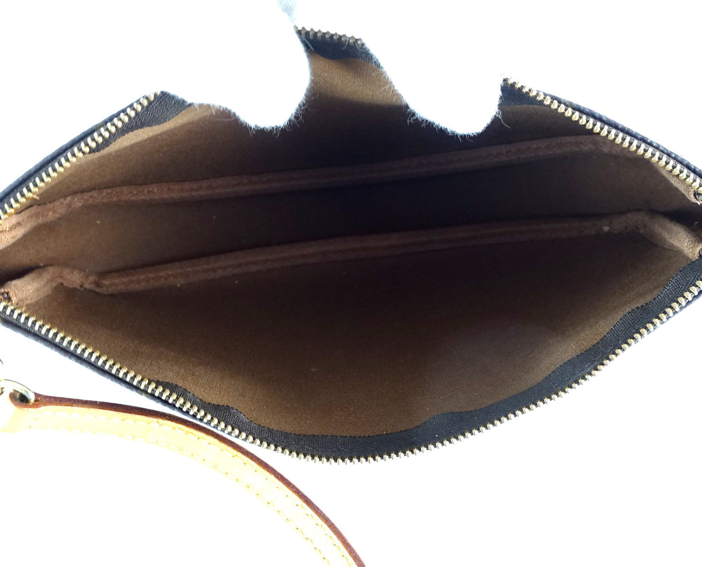 Louis Vuitto Pochette Accessoires Monogram Canvas Bag with Long Strap