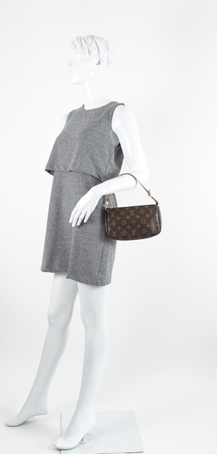 Louis Vuitto Pochette Accessoires Monogram Canvas Evening Bag