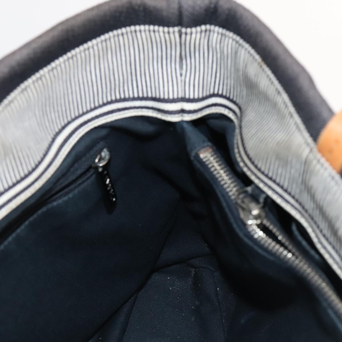 CHANEL Tote Bag Denim Navy CC PP037
