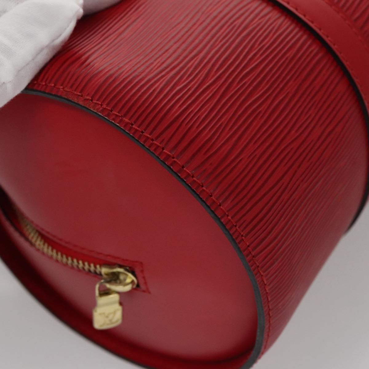 LOUIS VUITTON Epi Soufflot Hand Bag Red M52227 LV PP066