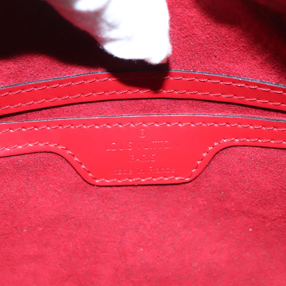 LOUIS VUITTON Epi Soufflot Hand Bag Red M52227 LV PP066