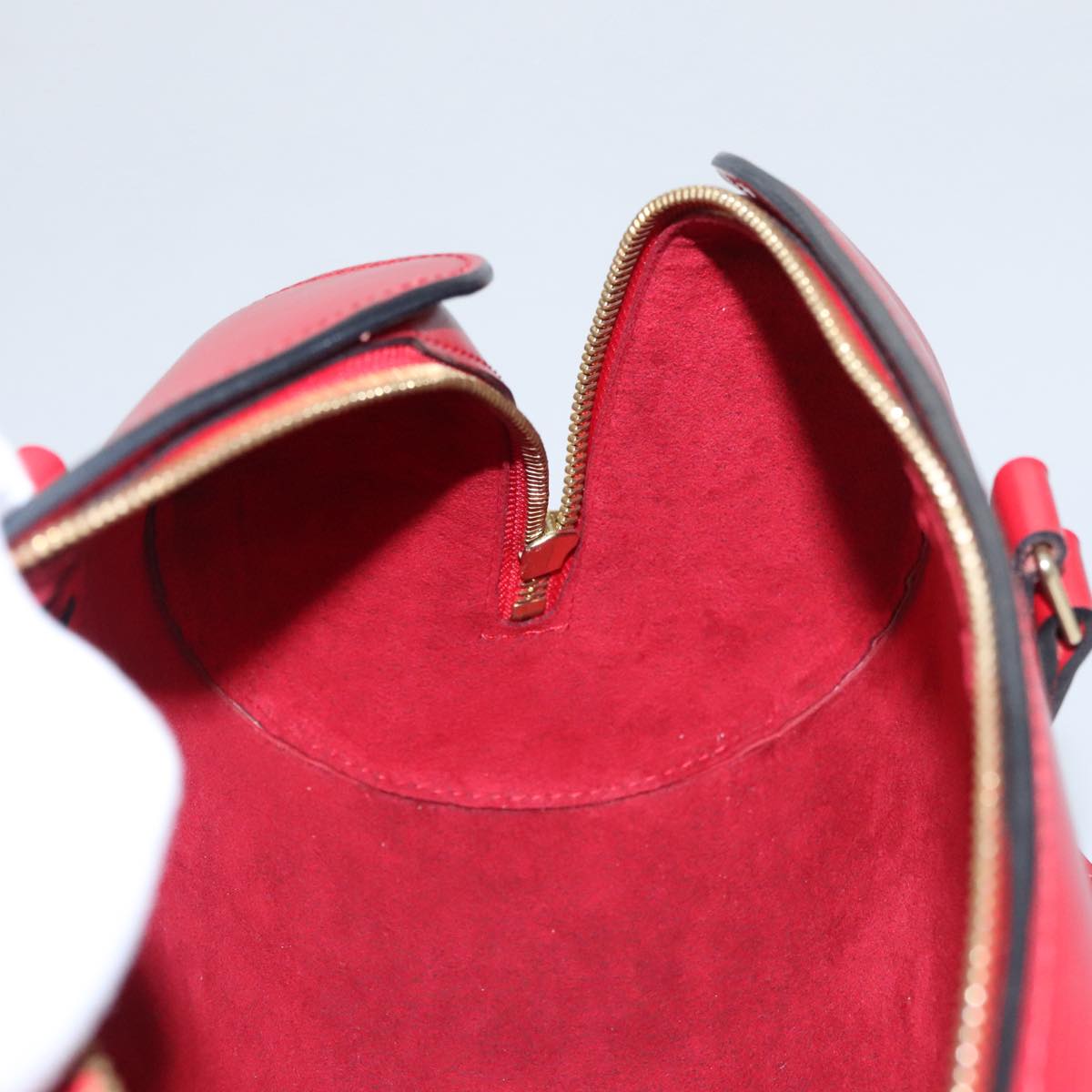 LOUIS VUITTON Epi Soufflot Hand Bag Red M52227 LV PP066