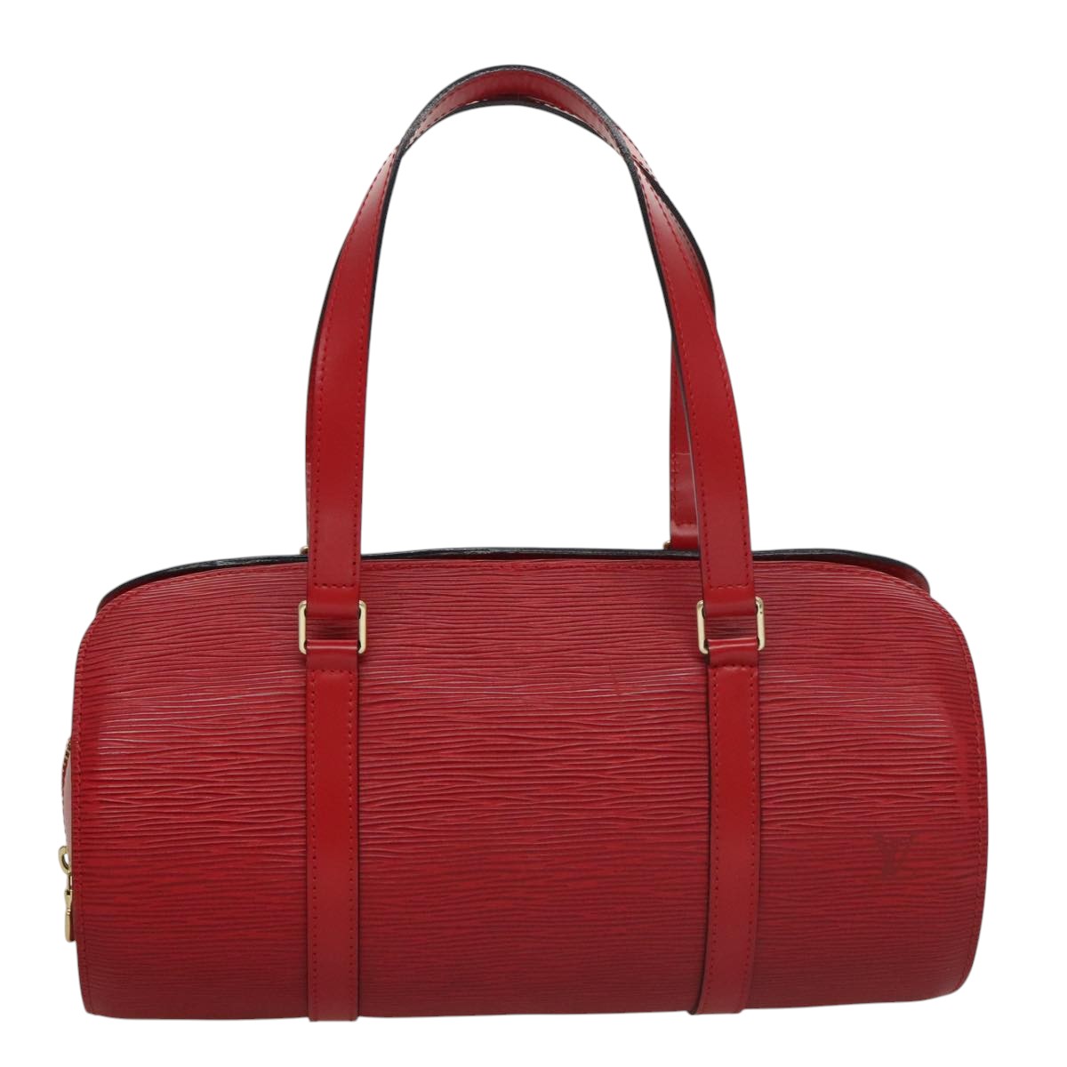 LOUIS VUITTON Epi Soufflot Hand Bag Red M52227 LV PP066