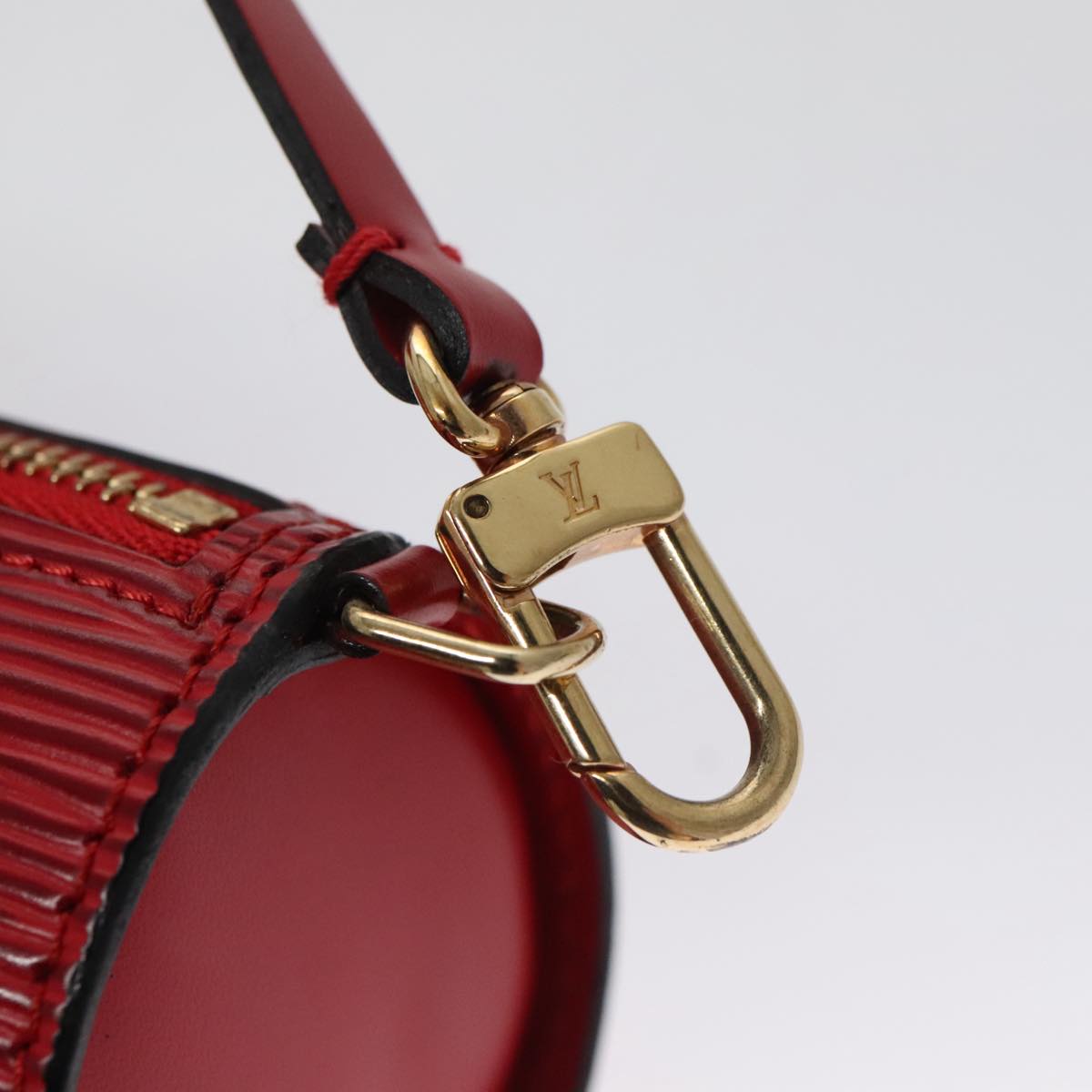 LOUIS VUITTON Epi Soufflot Hand Bag Red M52227 LV PP066