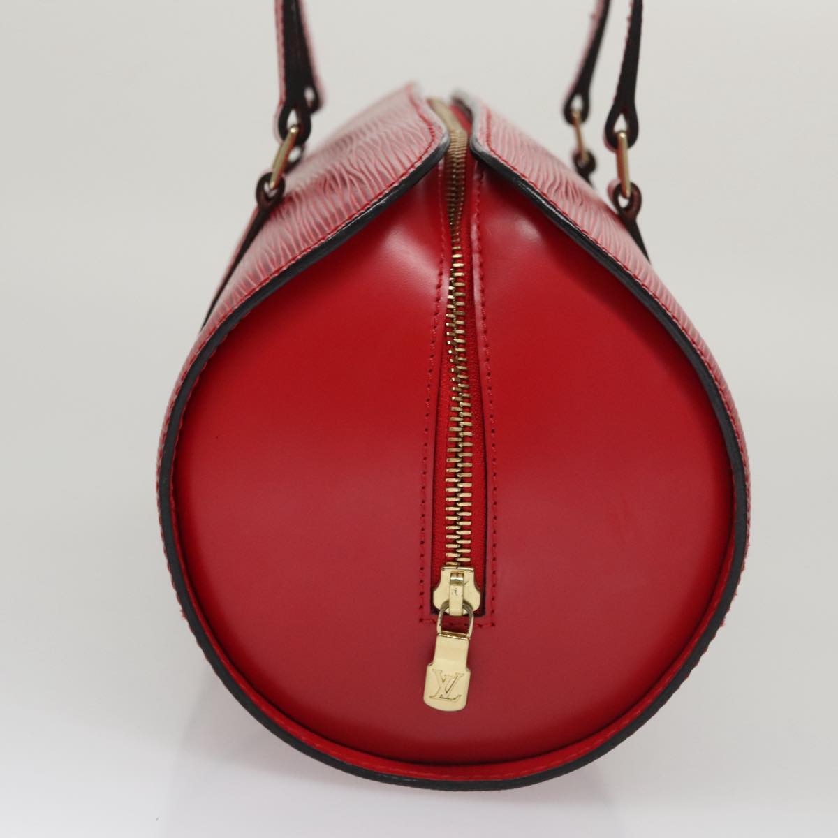 LOUIS VUITTON Epi Soufflot Hand Bag Red M52227 LV PP066