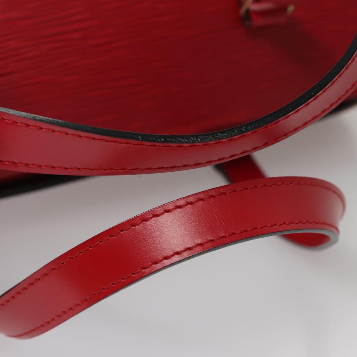 LOUIS VUITTON Epi Soufflot Hand Bag Red M52227 LV PP066