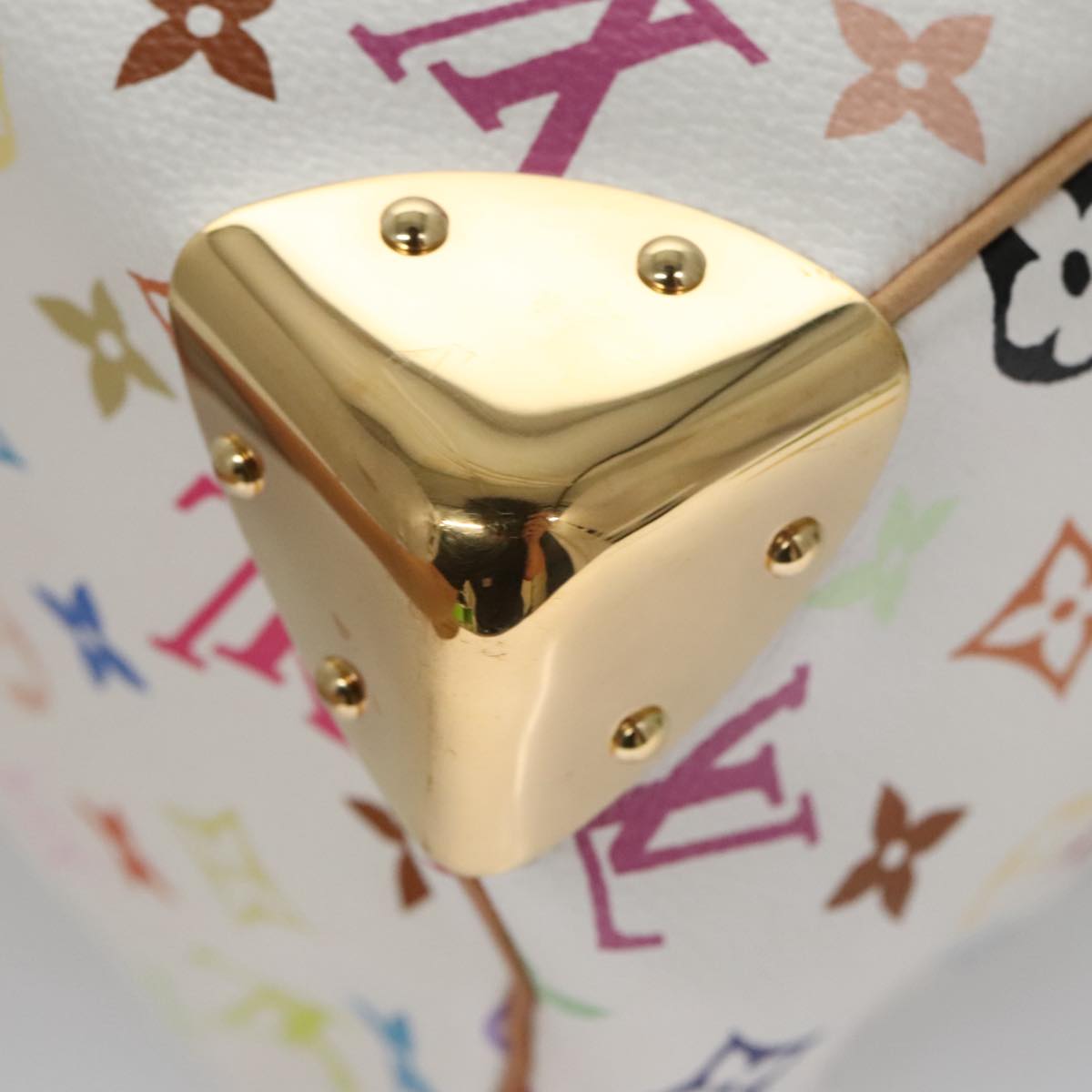 LOUIS VUITTON Monogram Multicolor Speedy 30 Hand Bag White M92643 LV PP087A