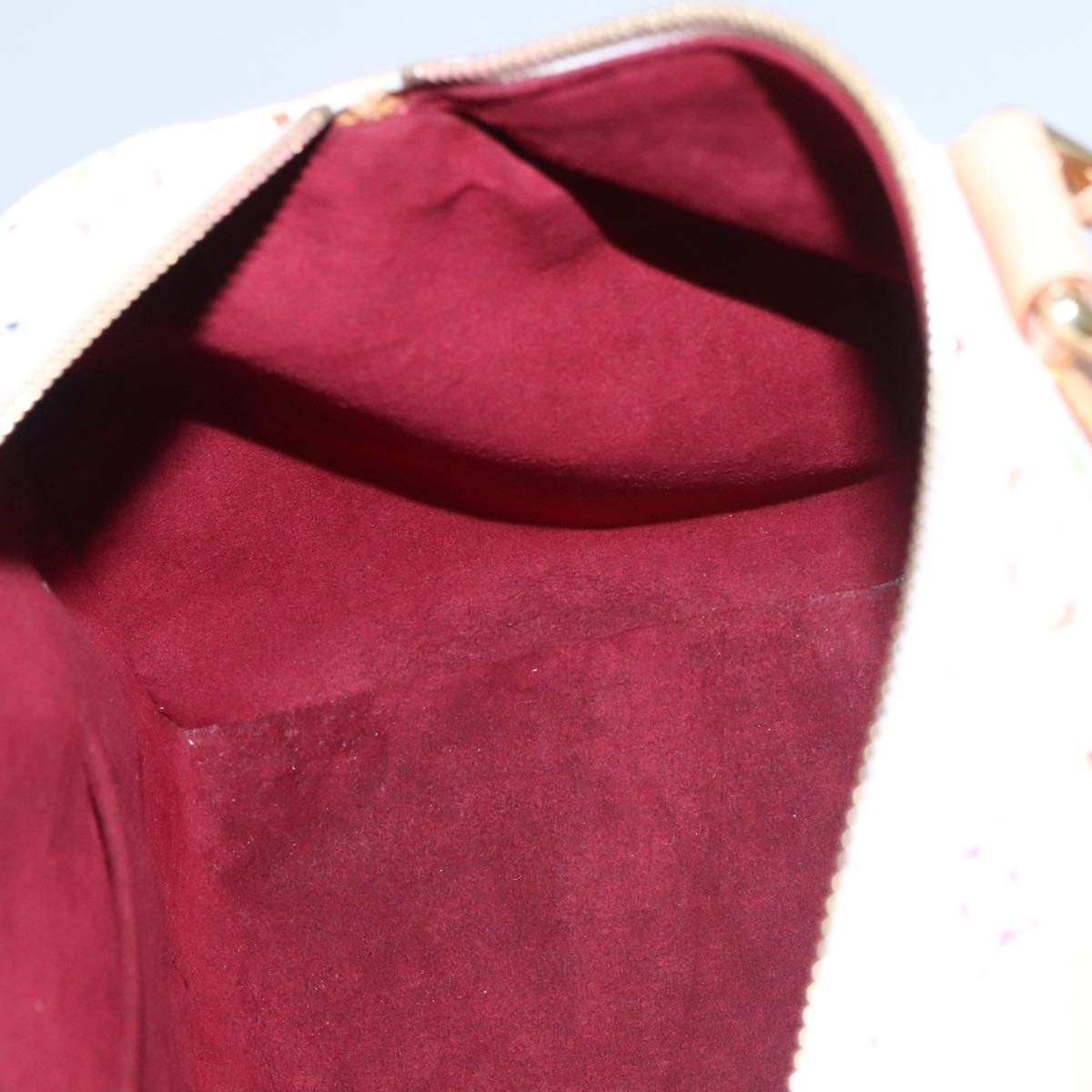 LOUIS VUITTON Monogram Multicolor Speedy 30 Hand Bag White M92643 LV PP087A