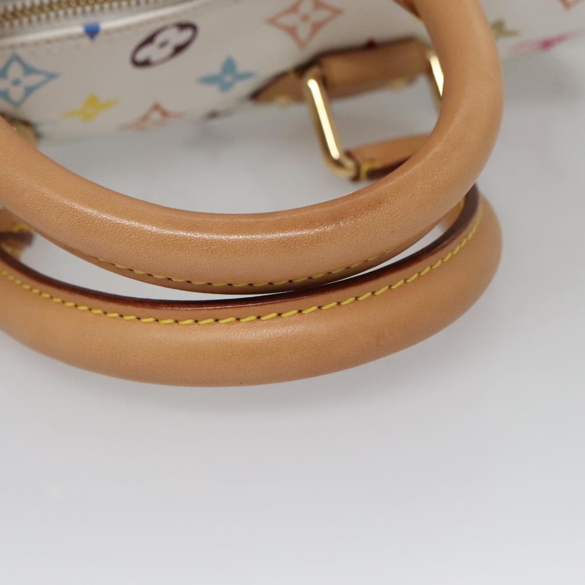LOUIS VUITTON Monogram Multicolor Speedy 30 Hand Bag White M92643 LV PP087A