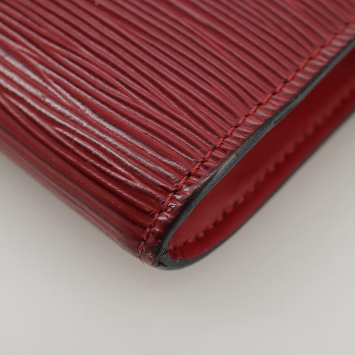 LOUIS VUITTON Epi Pochette Accessoires Accessory Pouch Red M52987 PP089