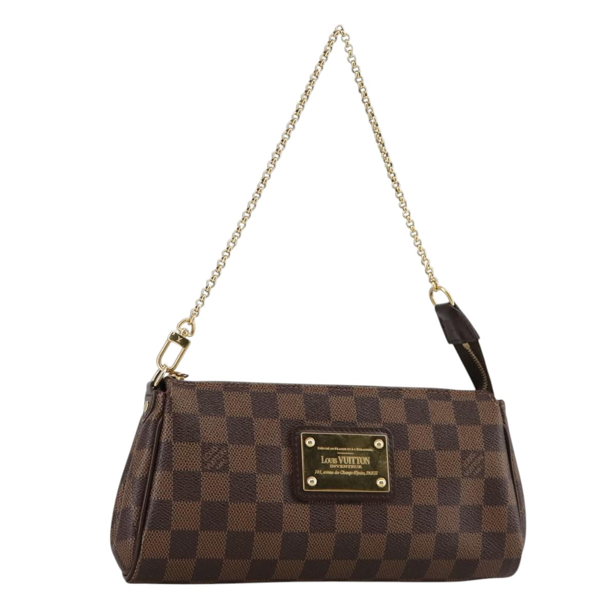 LOUIS VUITTON Damier Ebene Eva Shoulder Bag 2way N55213 LV PP109