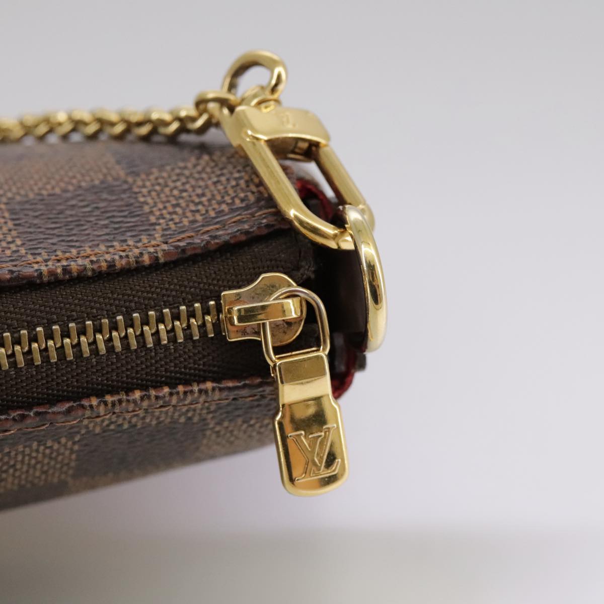 LOUIS VUITTON Damier Ebene Eva Shoulder Bag 2way N55213 LV PP109