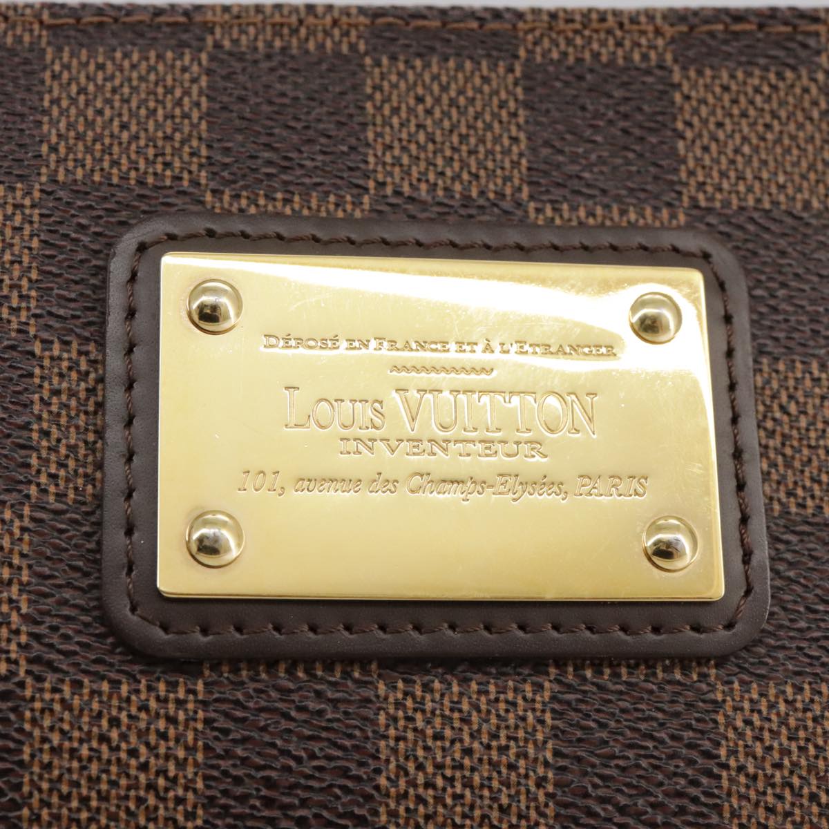 LOUIS VUITTON Damier Ebene Eva Shoulder Bag 2way N55213 LV PP109
