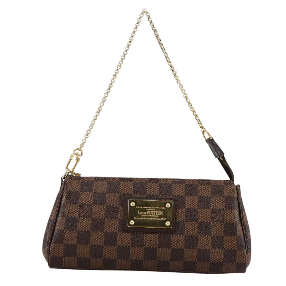 LOUIS VUITTON Damier Ebene Eva Shoulder Bag 2way N55213 LV PP109