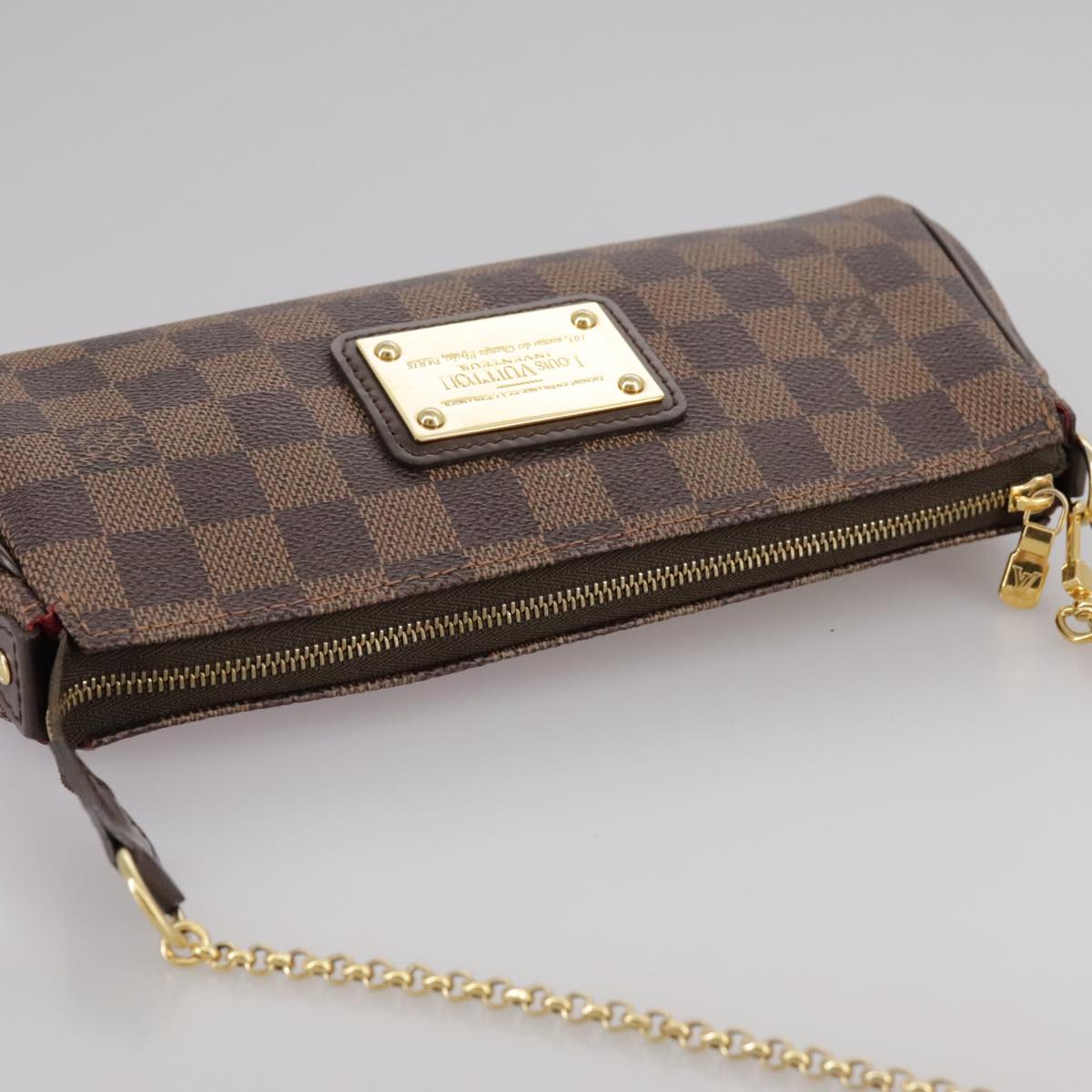 LOUIS VUITTON Damier Ebene Eva Shoulder Bag 2way N55213 LV PP109