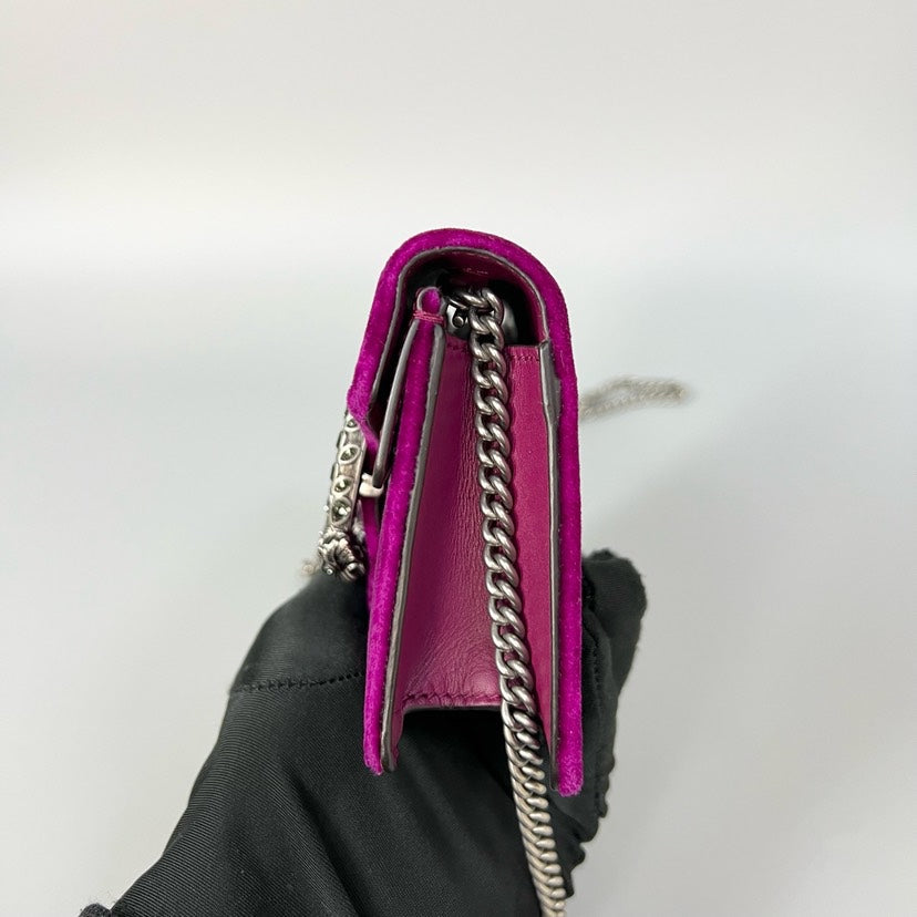 GLM-- Dionysus Mini Velvet Purple Shoulder Bag 16x10cm