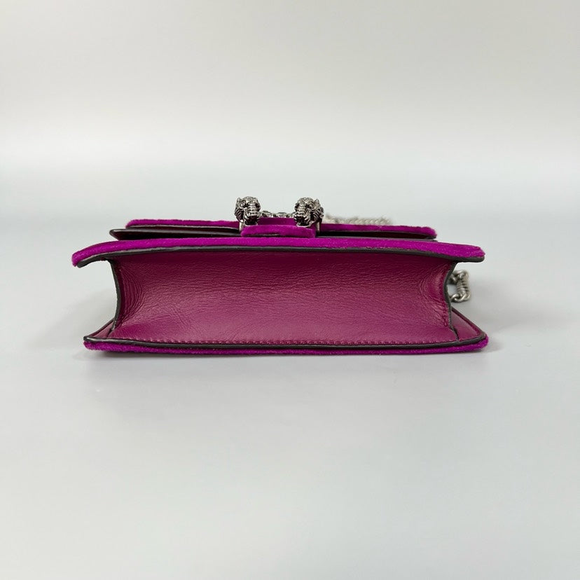 GLM-- Dionysus Mini Velvet Purple Shoulder Bag 16x10cm