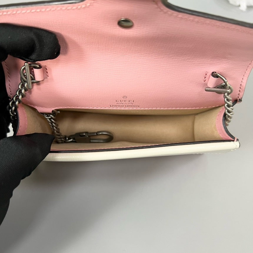 GLM-- Dionysus WOC Pink Snake Print Shoulder Bag 17x10x4cm