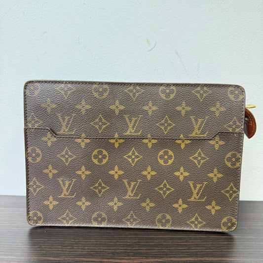 Louis Vuitton Monogram Brown Clutch Bag