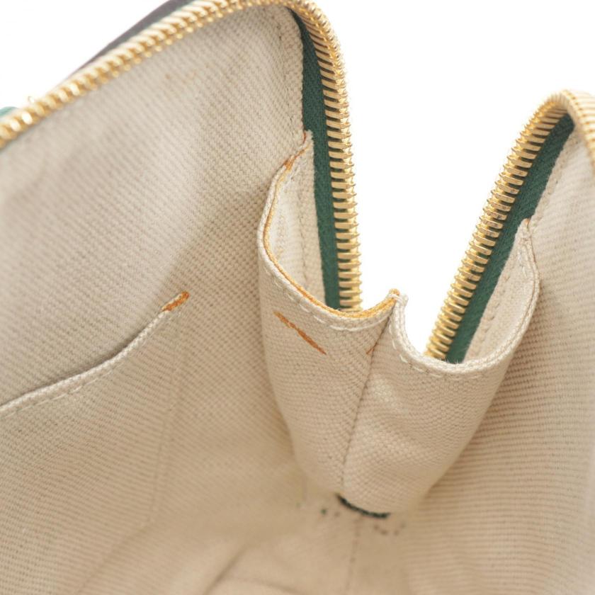 GLM-- Horsebit 1955 Mini Top Handle Bag Green Black Straw Leather 2WAY Handbag