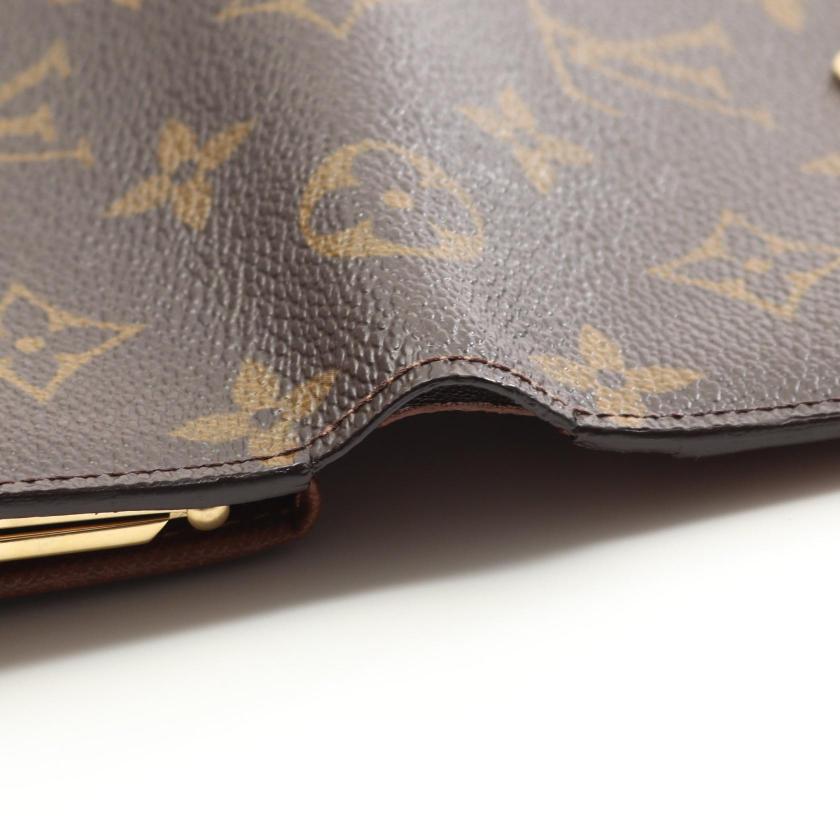 Pre-loved GLM-Porte-Monnaie Bie Viennois monogram Bi-fold wallet PVC Brown - Condition B 2101218774603