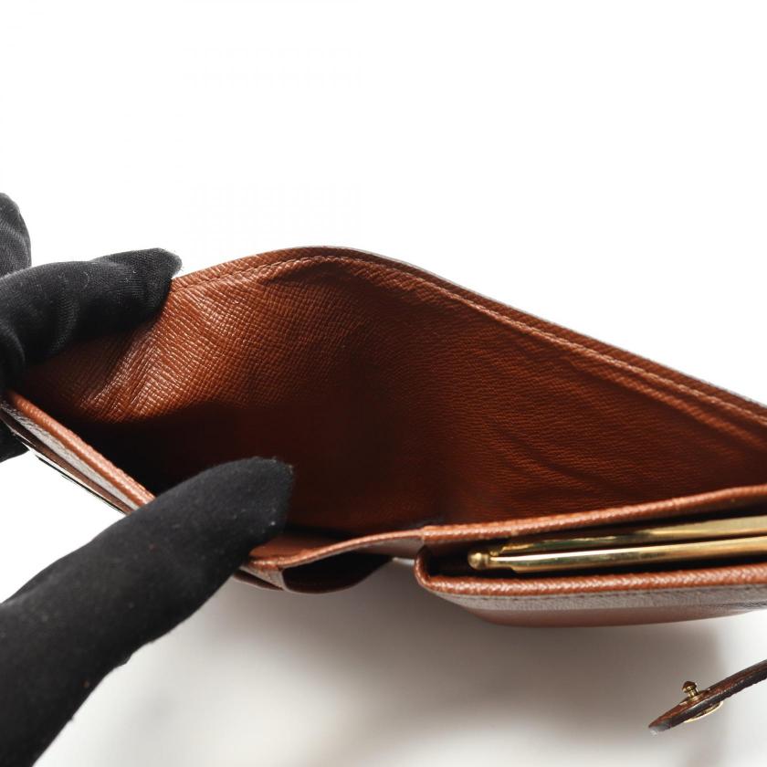Pre-loved GLM-Porte-Monnaie Bie Viennois monogram Bi-fold wallet PVC Brown - Condition B 2101218774603