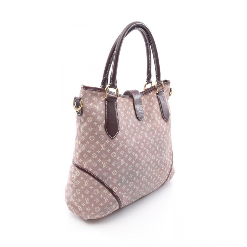 Pre-loved GLM-elegy monogram idyl Sepia Handbag canvas leather Bordeaux ivory 2WAY - Condition B 2101218798913