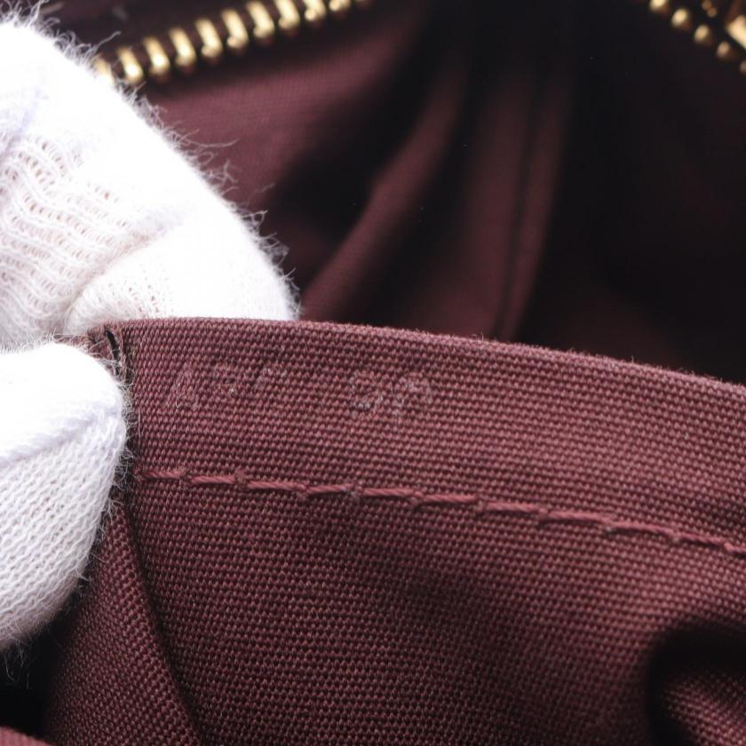 Pre-loved GLM-elegy monogram idyl Sepia Handbag canvas leather Bordeaux ivory 2WAY - Condition B 2101218798913