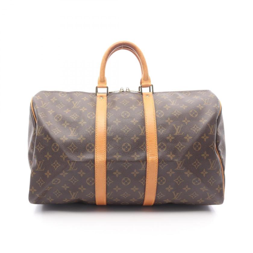 Pre-loved GLM-Keepall 45 monogram Boston bag PVC leather Brown - Condition B 2101218927504