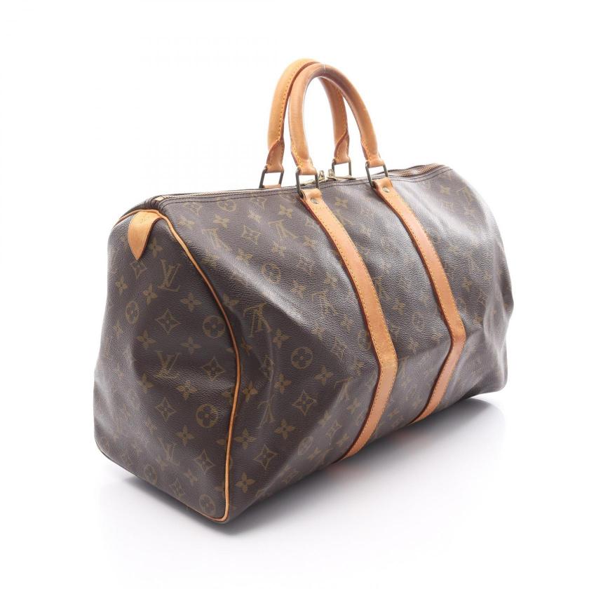 Pre-loved GLM-Keepall 45 monogram Boston bag PVC leather Brown - Condition B 2101218927504