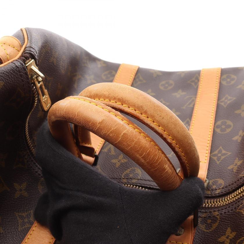 Pre-loved GLM-Keepall 45 monogram Boston bag PVC leather Brown - Condition B 2101218927504