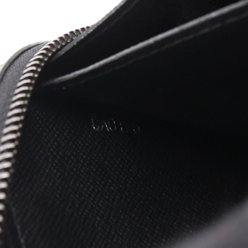Pre-loved GLM-Zippy XL Monogram Eclipse round zipper long wallet PVC leather black - Condition B 2107601077672