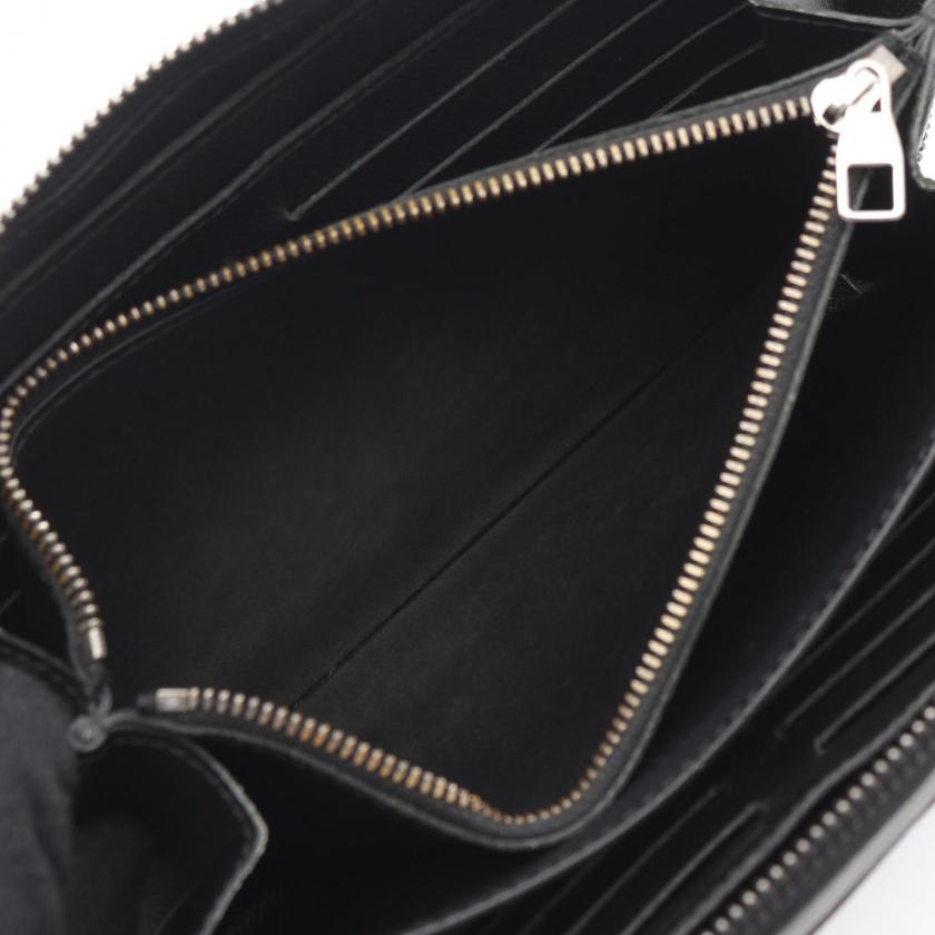Pre-loved GLM-Zippy XL Monogram Eclipse round zipper long wallet PVC leather black - Condition B 2107601077672