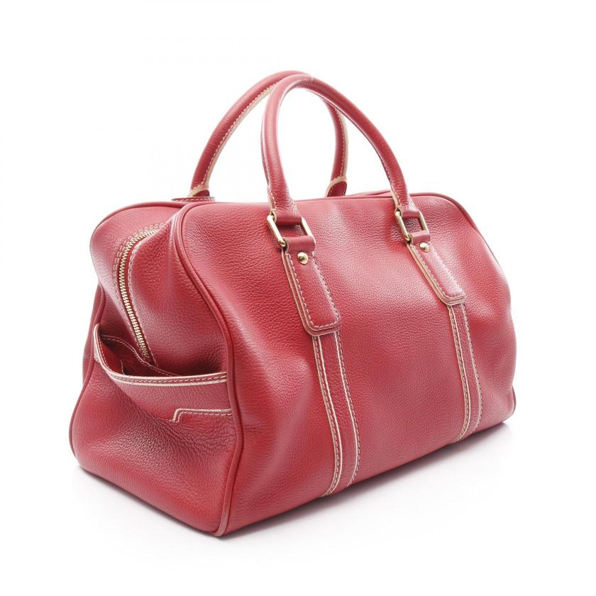 Pre-loved GLM-carryall Boston bag leather Red - Condition B 2104102385206