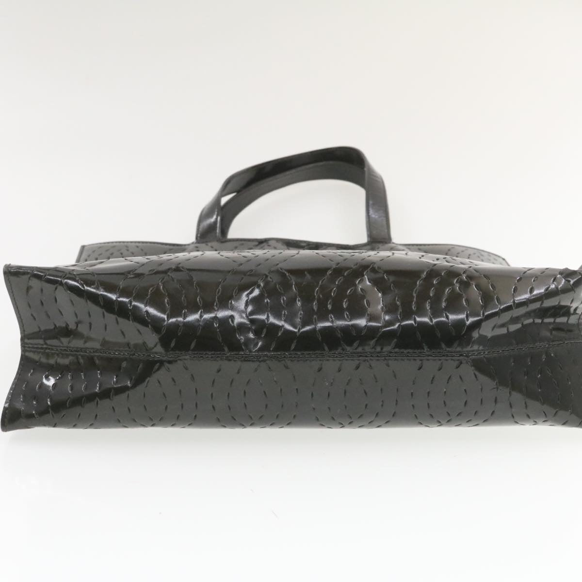 FENDI Tote Bag Coated Canvas Black rd1453