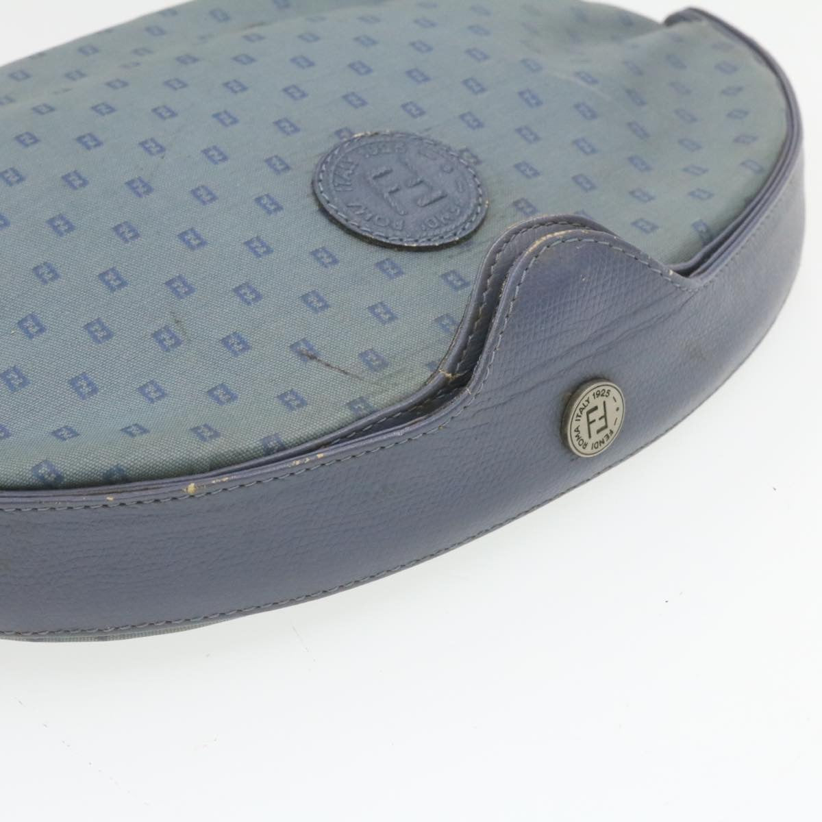 FENDI Clutch Bag Canvas 2Set Blue Black rd1490