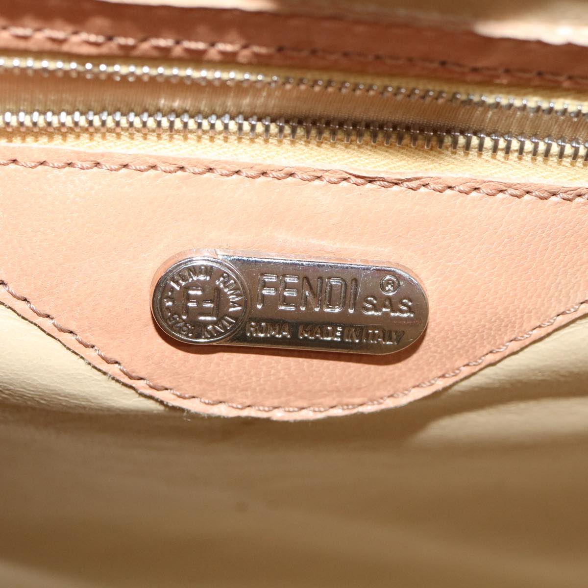 FENDI Tote Bag Leather 2way Pink rd2065