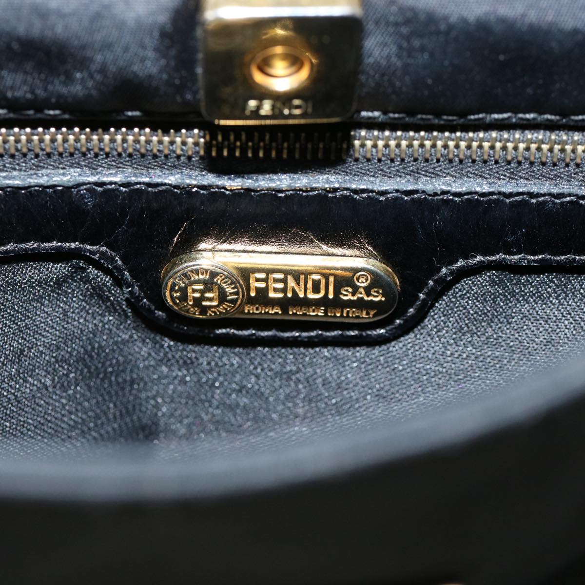 FENDI Shoulder Bag Nylon Black rd2099